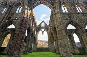 Monmouthshire Prints: The ruins of Tintern Abbey, founded in 1131 by Cistercian monks