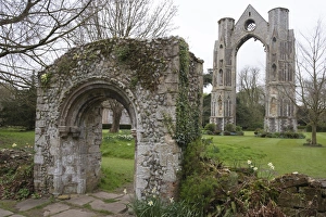Overgrown Prints: Ruins of Walsingham Abbey, Walsingham, North Norfolk, England, United Kingdom, Europe