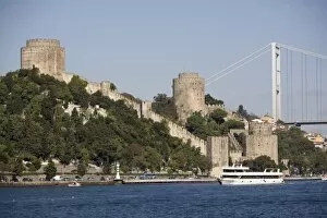 Images Dated 11th October 2009: Rumeli Hisar fort and Fatih bridge, Bosphorus, Istanbul, Turkey, Europe