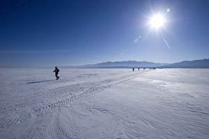 Effort Prints: Runners in the 10th Baikal Ice marathon