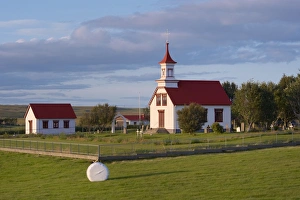 Images Dated 21st August 2009: Rural settlement in the south-west of Iceland near Hella, (Sudurland), Iceland
