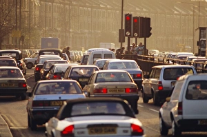 Motoring Prints: Rush hour traffic jams in London, England, UK