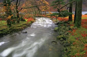Vista Prints: Rushing water flows through Wasdale in the Lake District