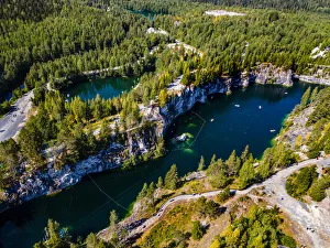 Karelia Prints: Ruskeala, marble canyon, Karelia, Russia, Europe