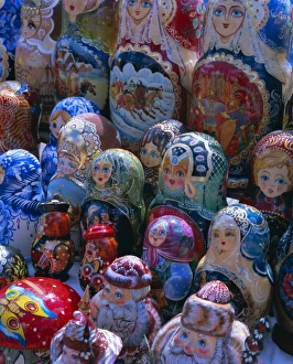 Small Prints: Russian craft dolls for sale