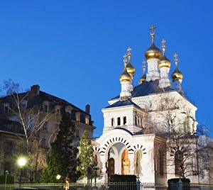Geneva Prints: Russian Orthodox church, Geneva, Switzerland, Europe