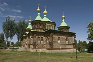 Images Dated 3rd September 2009: Russian Orthodox church in Karakol, Kyrgyzstan, Central Asia