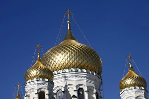 Stereotypically Russian Prints: Russian Orthodox church, St. Petersburg, Russia, Europe