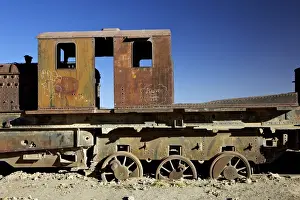 Memories Prints: Rusting old steam locomotives at the Train cemetery (train graveyard)