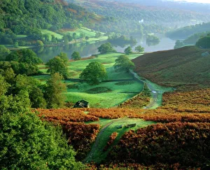 Walk Way Prints: Rydal Water, Lake District National Park, Cumbria, England, UK