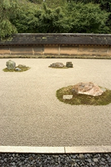 Honshu Prints: Ryoanji temple rock garden
