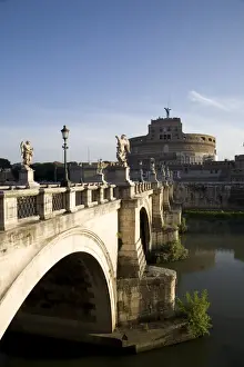 Emperor Prints: S. Angelo Bridge leading to S. Angelo Castle (Castello San Angelo)