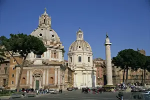 S Maria di Loreto ands Nome di Maria and Trajans Column in Rome
