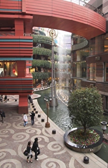 Kyushu Prints: S-shaped shopping mall and entertainment complex with