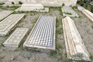 Graveyards Prints: Saadian tombs dating from the 16th century, Marrakesh, Morocco, North Africa, Africa