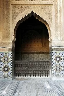 Images Dated 12th March 2008: Saadian tombs dating from the 16th century, Marrakesh, Morocco, North Africa, Africa