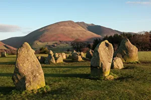 Rural Scenes Gallery: Saddlebac (Blencathra), from Castlerigg Stone Circle, Lake District National Park