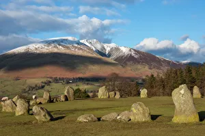 Antiquities Gallery: Saddleback [Blencathra], from Castlerigg Stone Circle, Lake District National Park