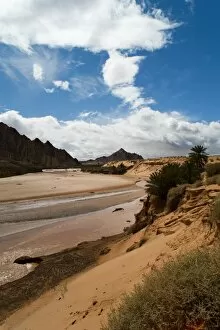 Images Dated 7th March 2010: Saf Saf River, the border with Algeria, oasis of Figuig, province of Figuig