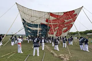 Sagami Kite Festival which boasts the largest kite in Japan at over 14 meters square