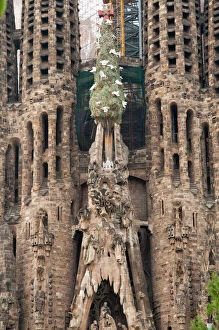 Typically Spanish Gallery: Sagrada Familia Cathedral by Gaudi, UNESCO World Heritage Site, Barcelona
