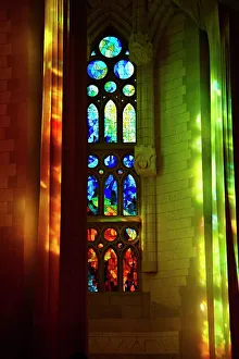 Windows Prints: Sagrada Familia, UNESCO World Heritage Site, Barcelona, Catalonia, Spain, Europe