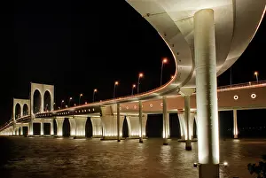 Pillars Prints: Sai Van bridge that links Macau to Taipa island