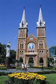 Saigon Prints: Saigon Notre-Dame Basilica, French colonial architecture