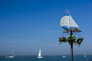 Cowes Prints: Sail boats on the Solent, Cowes, Isle of Wight, England, United Kingdom, Europe