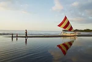 Sailboat, Lovina beach, Bali, Indonesia, Southeast Asia, Asia