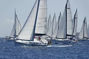 Images Dated 20th March 2009: Sailboat regattas. British Virgin Islands, West Indies, Caribbean, Central America