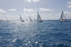 Images Dated 21st March 2009: Sailboat regattas. British Virgin Islands, West Indies, Caribbean, Central America