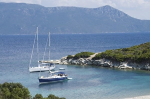 Images Dated 7th September 2009: Sailing boats, Meganisi, Ionian Islands, Greek Islands, Greece, Europe