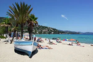 Saint-Clair beach, Le Lavandou, Var, Provence-Alpes-Cote d Azur, Provence, France, Mediterranean, Europe