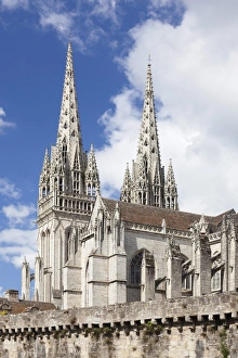 Saint Corentin Cathedral, Quimper, Finistere, Brittany, France, Europe