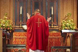Altars Prints: Saint Georges Memorial Church, Ypres, West Flanders, Belgium, Europe