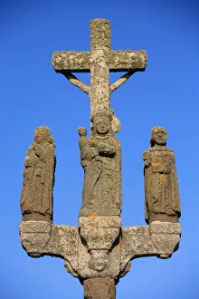 Finistere Prints: Saint Guenole calvary, St. Guenole, Finistere, Brittany, France, Europe