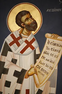 Images Dated 16th September 2006: Saint Irene icon, Lyon, Rhone, France, Europe