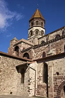 9th Century Prints: Saint Julian Basilica (St. Julien Basilica) dating from the 9th century with Romanesque