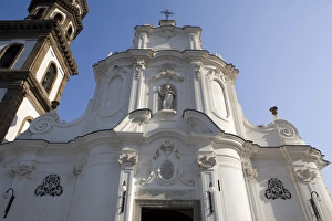 Atrani Prints: Saint Mary of the Sea, the seafront church of Atrani, Campania, Italy, Europe