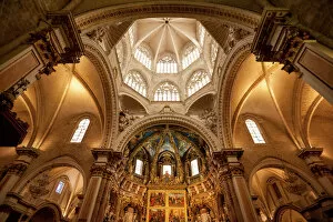 Typically Spanish Gallery: Saint Marys Cathedral, Valencia, Spain, Europe