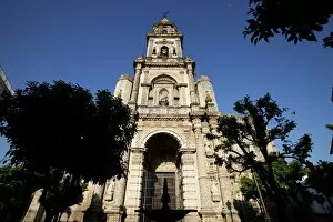 Traditionally Spanish Gallery: Saint Michaels church, Jerez de la Frontera, Andalucia, Spain, Europe