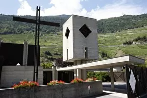 Images Dated 13th August 2009: Saint-Michel church, Martigny, Valais, Switzerland, Europe
