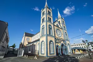Surinam Prints: Saint Peter and Paul Basilica, UNESCO World Heritage Site, Paramaribo, Surinam, South