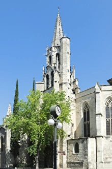 Lamp Post Prints: Saint Pierre Basilica, Avignon, Vaucluse, Provence, France, Europe