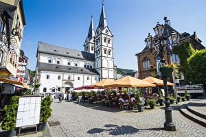 Saint Severuss Church on the market square of Boppard, UNESCO World Heritage Site, Rhine Valley. Rhineland-Palatinate, Germany, Europe Saint Severuss Church on the market square of Boppard, UNESCO World Heritage Site, Rhine Valley. Rhineland-Palatinate, Germany, Europe