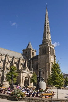 Treguier Prints: Saint Tugdual cathedral, Treguier, Cotes d Armor, Brittany, France, Europe