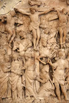 Crucifixion Prints: Saint-Vst Abbey, Arras Fine Arts Museum, Arras, Pas-de-Calais, France, Europe