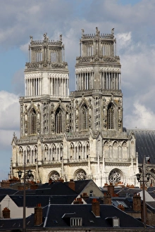 Holy Cross Prints: Sainte-Croix (Holy Cross) cathedral, Orleans, Loiret, France, Europe