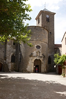 Aveyron Prints: Sainte-Eulalie de Cernon Templars church, Sainte-Eulalie-de-Cernon